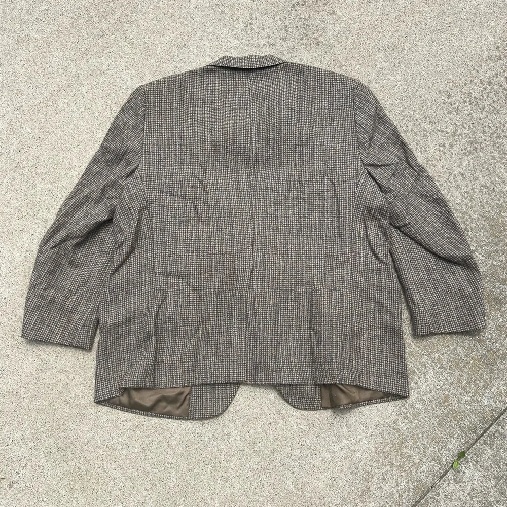Vtg Christopher Hart Plaid Wool Tweed Blazer 44 Old Money Preppy Sport Coat